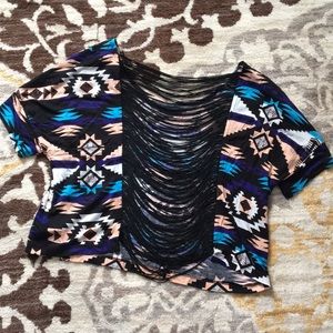 Aztec crop top